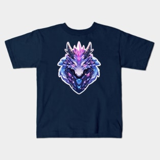 Pastel Crystal Cute Dragon Kids T-Shirt